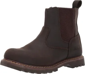 6" Australian Leather Work Boot & Construction Shoe, Oil, Slip & Acid Resistant Outsole, Orthotic PU Insole with Side Zipper, Good Year Welt