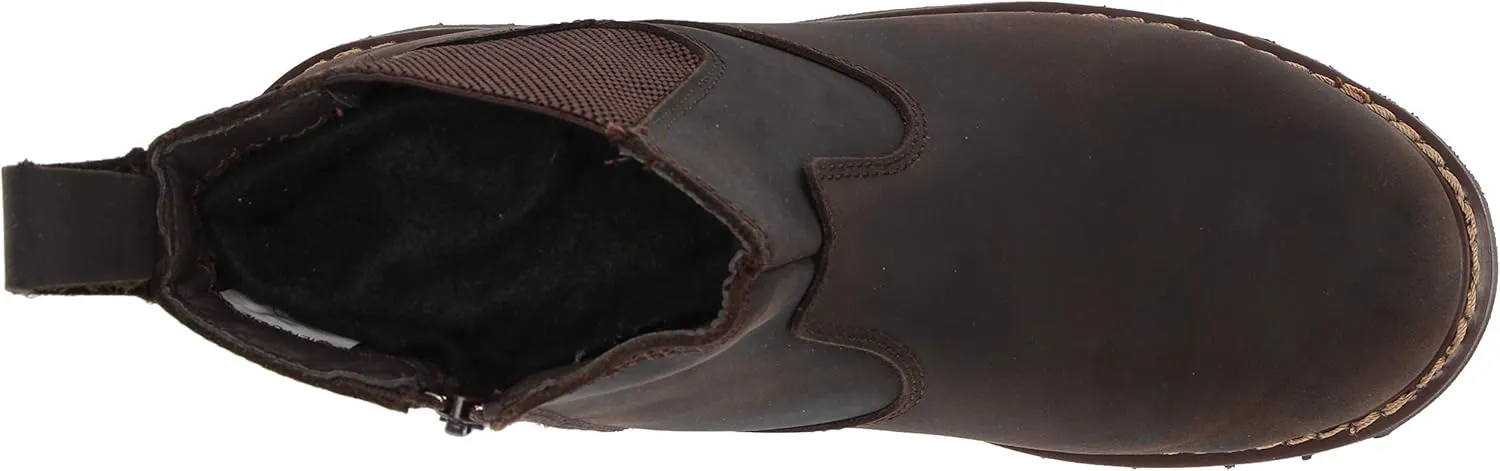 6" Australian Leather Work Boot & Construction Shoe, Oil, Slip & Acid Resistant Outsole, Orthotic PU Insole with Side Zipper, Good Year Welt