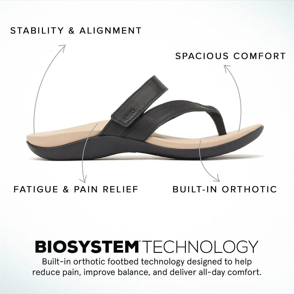 ABEO Oasis Thong Sandals For Women | Arch Support Sandals | Ball of Foot Pain Relief | Built-In Metatarsal Pads Women | Ball Of Foot Cushions for Women