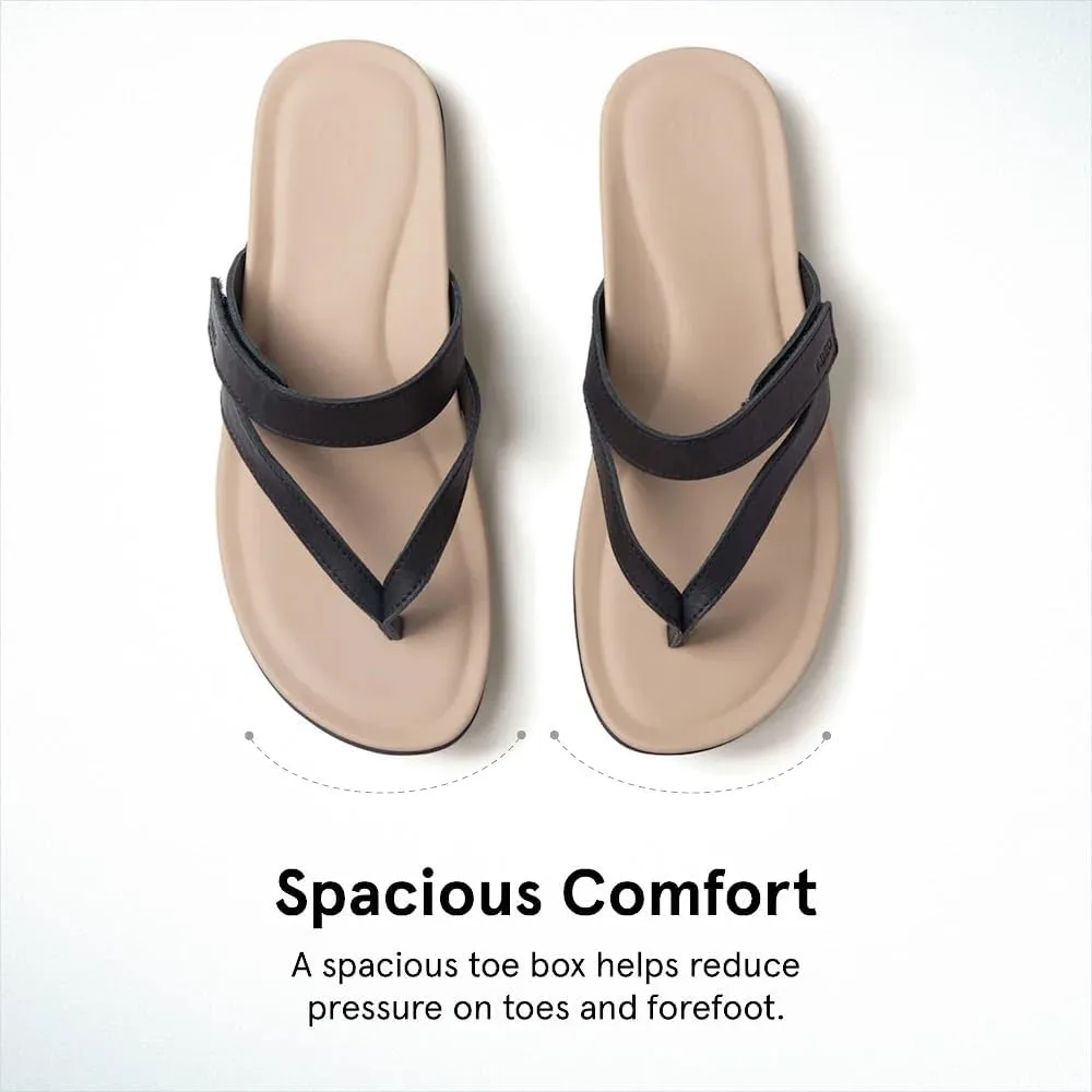 ABEO Oasis Thong Sandals For Women | Arch Support Sandals | Ball of Foot Pain Relief | Built-In Metatarsal Pads Women | Ball Of Foot Cushions for Women