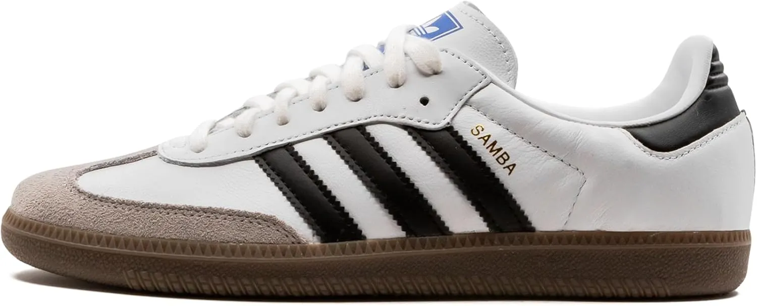 Adidas Originals SAMBA OG Men's Sneakers, Cloud White / Core Black / Clear Granite, 10 M US
