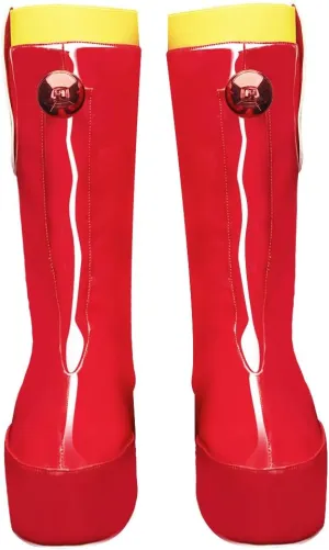 Adult Cosplay Shoes Egghead Island Costume DOM Fashion Flat Booties Pull on Mid Boots Halloween Dress