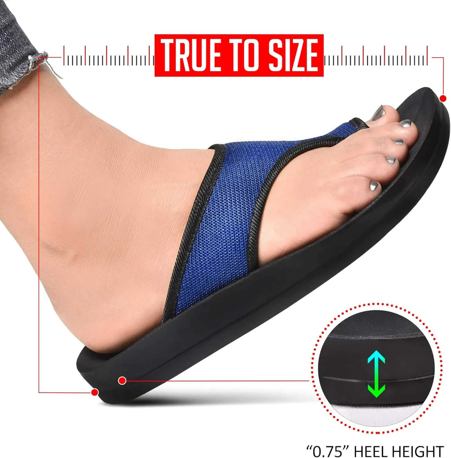 AEROTHOTIC Women's Enhalus Arch Support Thong Sandals