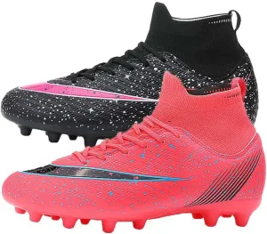 ailishabroy Mens Soccer Cleats Outdoor Spikes: Unisex Football Shoes Indoor Turf