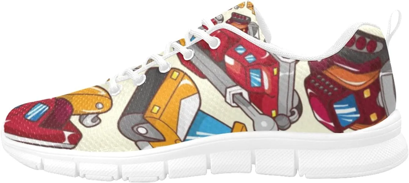 ANANGTEE Cartoon Energy Electricity Womens Sneakers Fashion Casual Comfortable Lightweight Breathable Arch Support Slip On Non-Slip Tennis Shoes Walking Shoes
