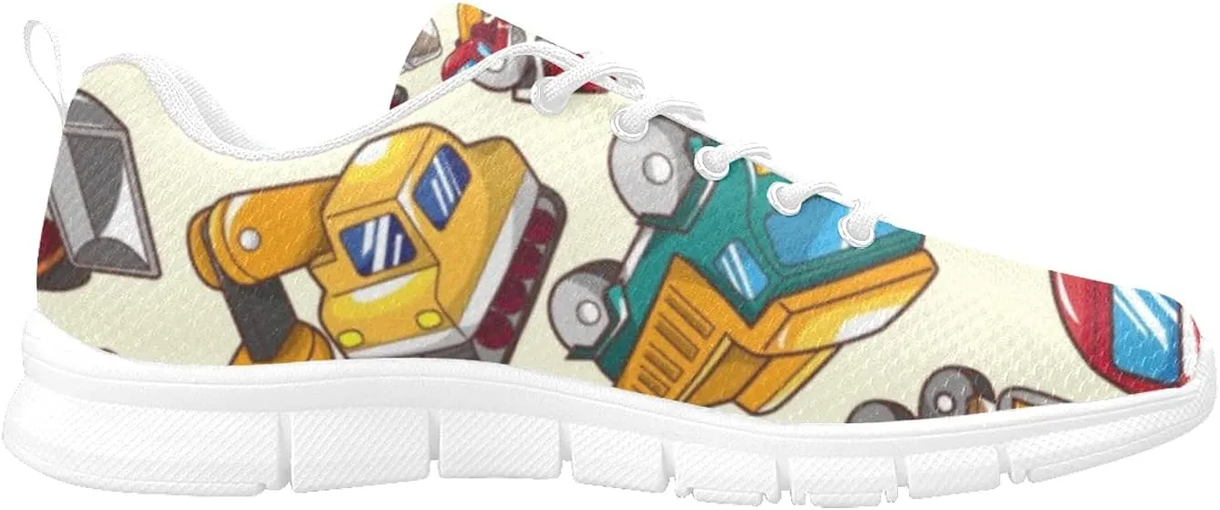 ANANGTEE Cartoon Energy Electricity Womens Sneakers Fashion Casual Comfortable Lightweight Breathable Arch Support Slip On Non-Slip Tennis Shoes Walking Shoes
