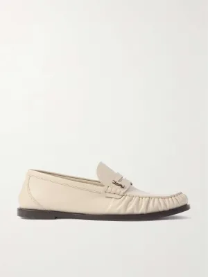 Attractive gathered loafers Limited-time offer Le Loafer glossed-leather