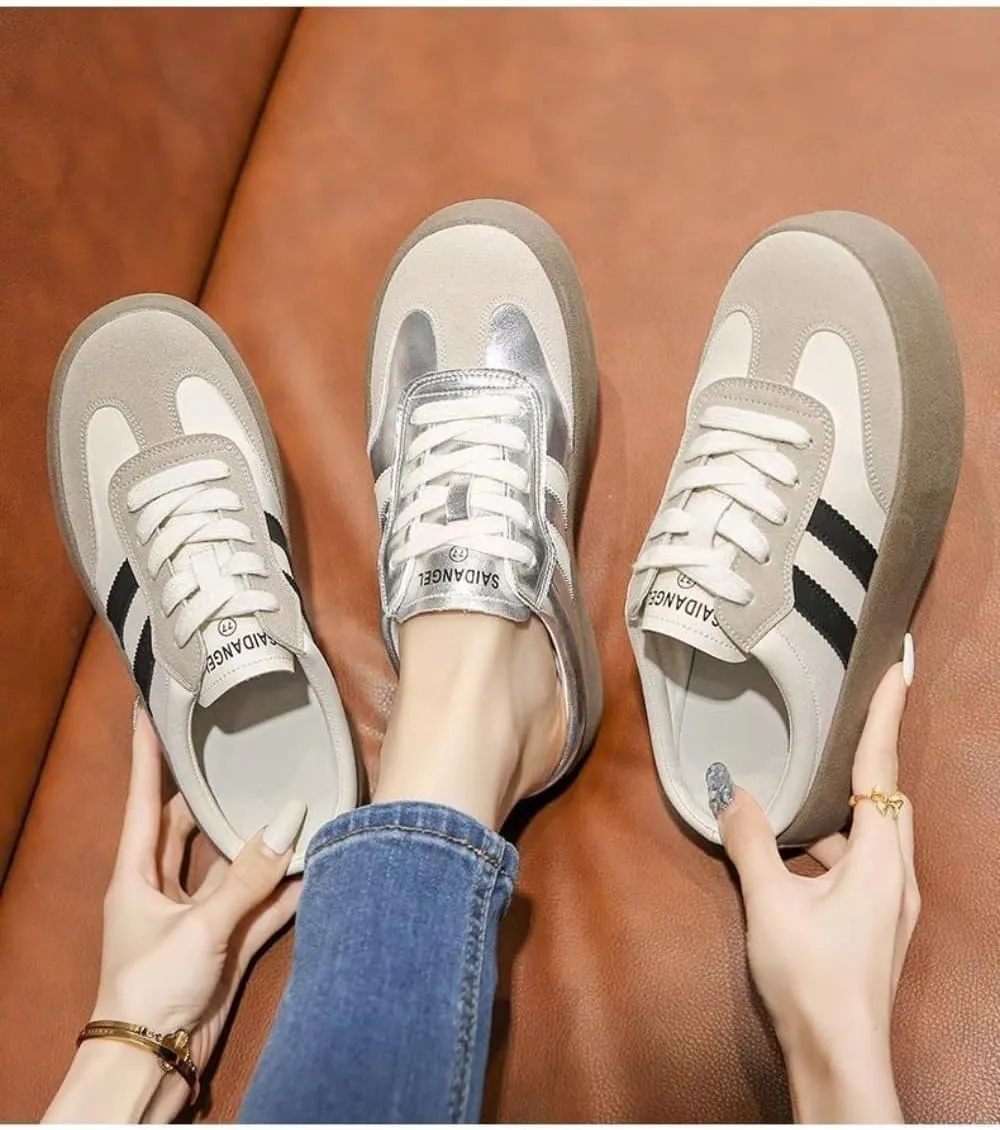 Backless Tennis Shoes for Women Wide Mule Sneakers Slip on Backless Sneakers Platform Canvas Mules Non Slip Chunky Thick Sole Lace Up Breathable Mesh Casual Walking Slides Lightweight Round Toe Girl