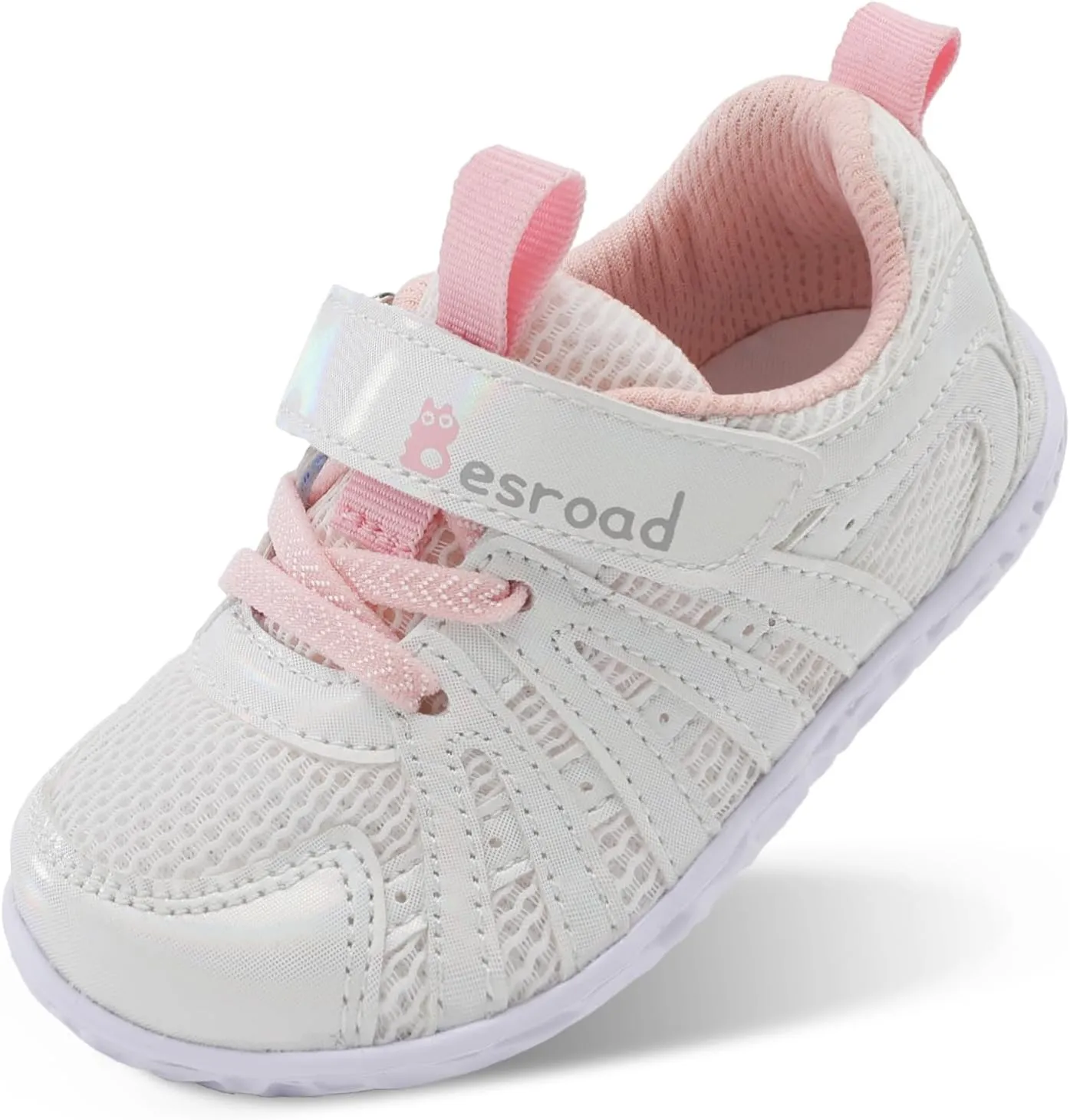 Besroad Toddler Shoes Boys Girls Barefoot Sneakers Kids Breathable Walking Shoes Lightweight Strap Non-Slip Sole Tennis Shoes