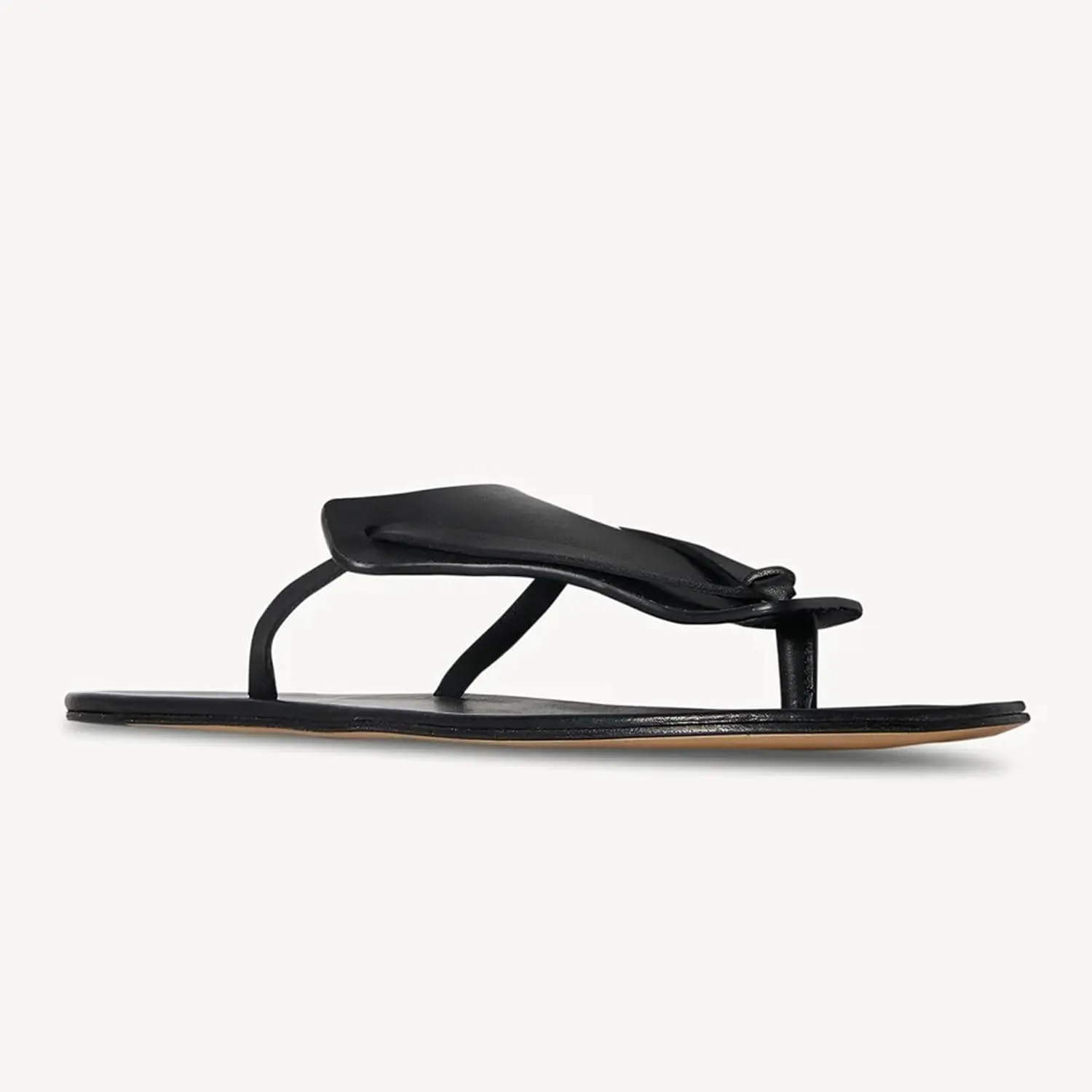 Black Strappy Thong Flip Flops for Women Open Toe Flat Sandals Casual Slip On Ladies Slides Slipper
