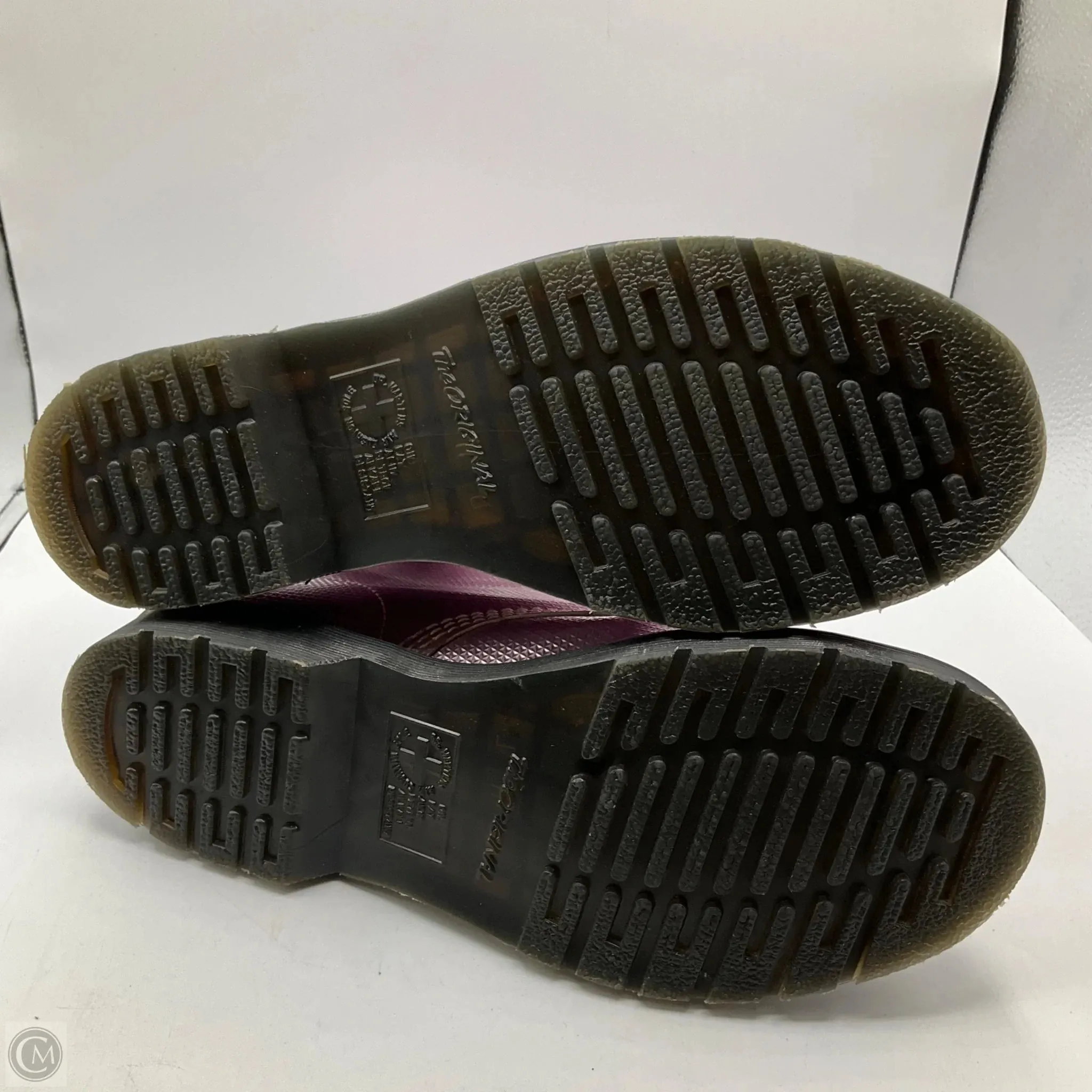 Boots Ankle Flats By Dr Martens In Purple, Size: 10