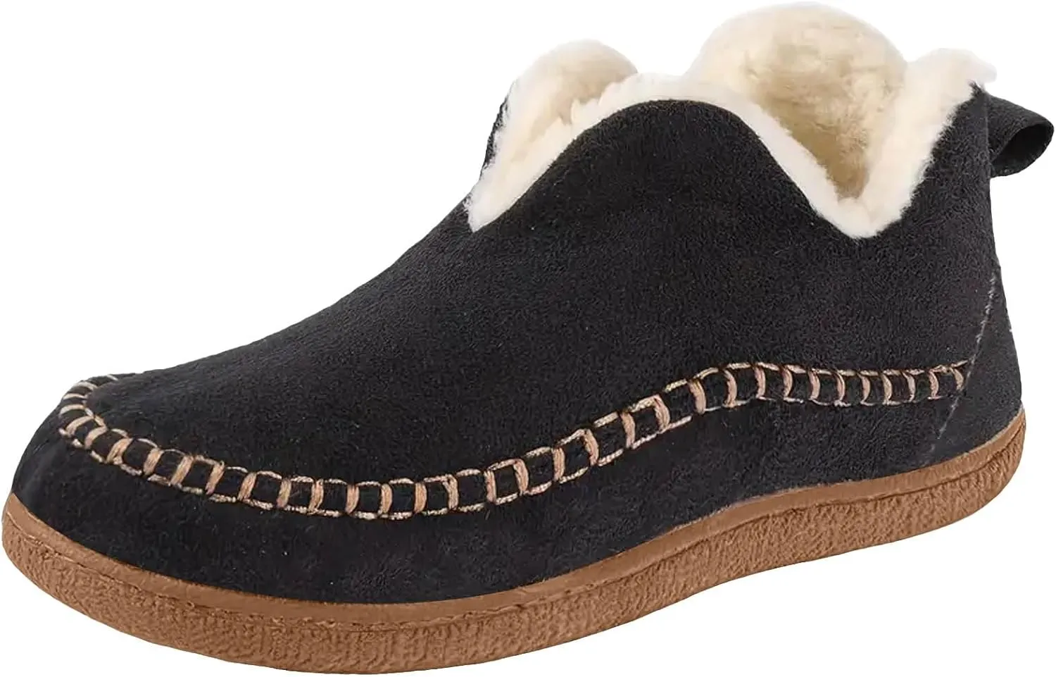 Boots for Women, Women's Ankle Bootie Moccasin Slippers Ladies Warm Winter Indoor Outdoor House Shoes With Memory Foam