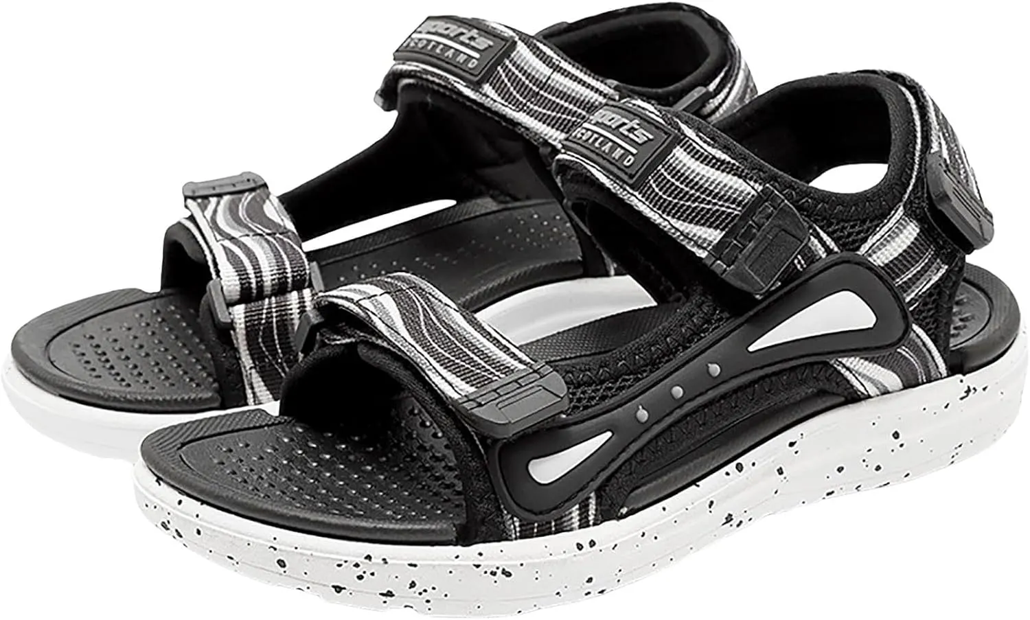 Boys' Sandals Kids Summer Fashion Open-toe Casual Shoes Adjustable Printed Straps Lightweight Outdoor Beach Sandals