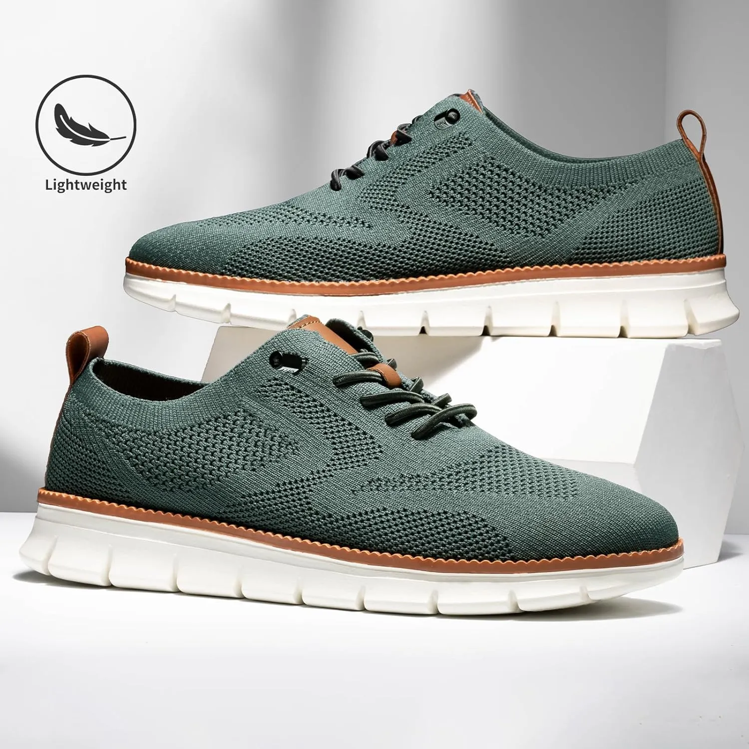 Breeze Shoes for Men,Business Casual Shoes Mens,Comfortable Breeze Urban Shoe for Men,Oxfords Mesh Dress Sneakers,Breathable Upper Wearbreeze Footwear,Lace-Up Lightweight Tennis Walking Shoe