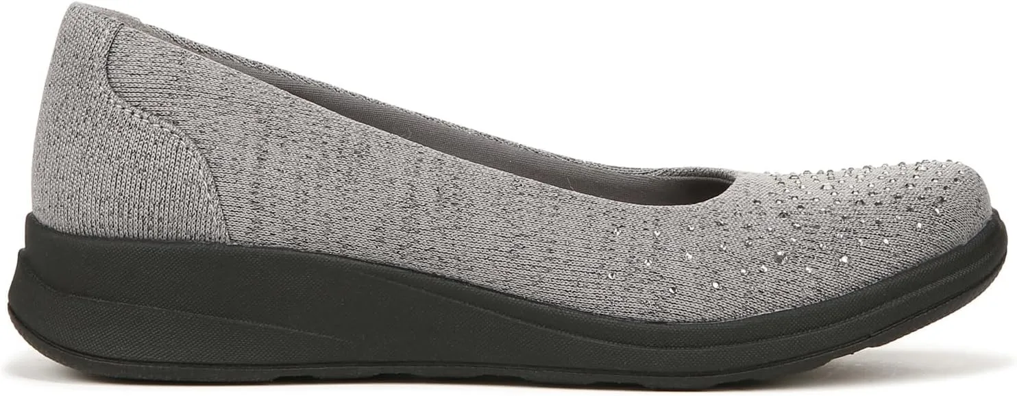 BZees Women's Golden Bright Machine Washable Slip on Loafer Sneaker