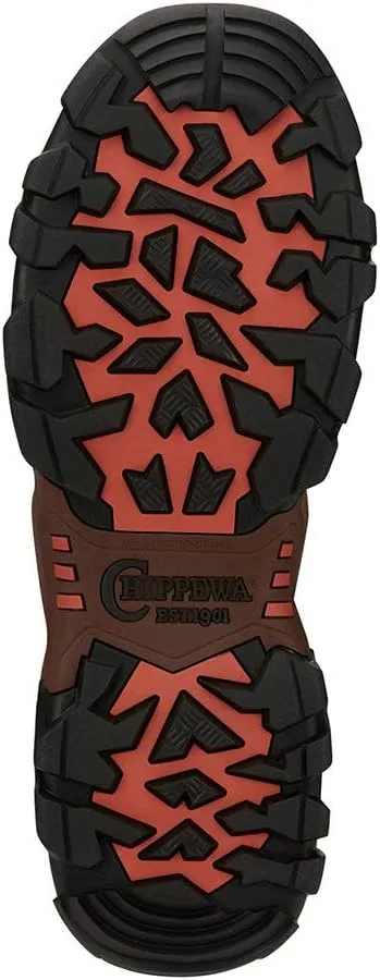 Chippewa Men's Atlas Cross Terrain 6" Waterproof Composite Toe Hiker Work Boot - EH Rated, Slip-Resistant Leather Work Boots for Men