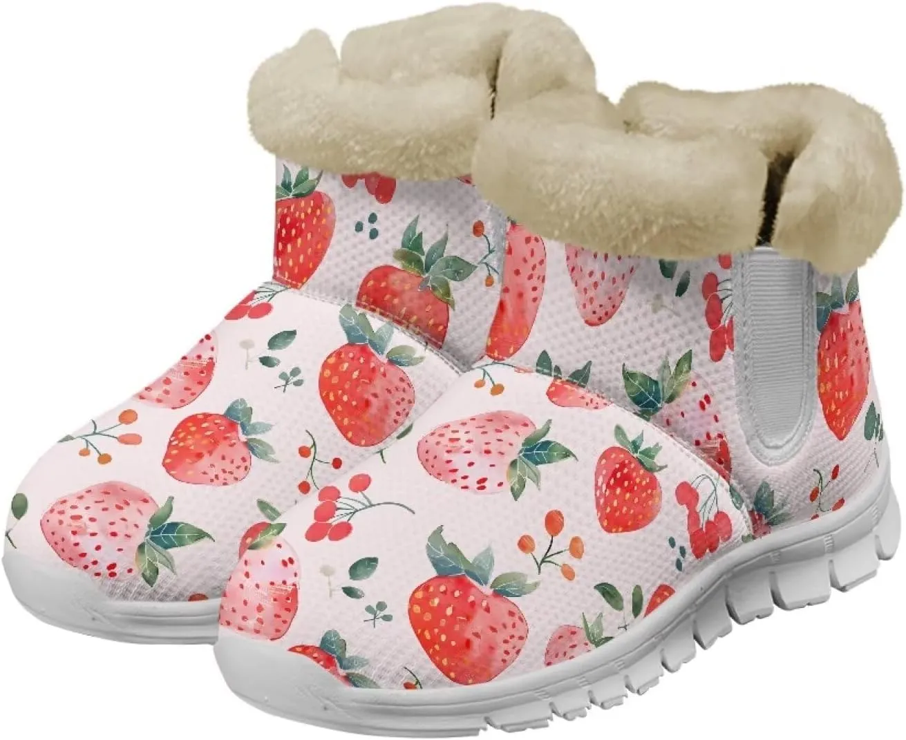 Coloranimal Winter Boots for Women Snow Boots Womens Ankle Boots Warm Fur Lined Winter Shoes Warm Booties Fashion Snow Shoes