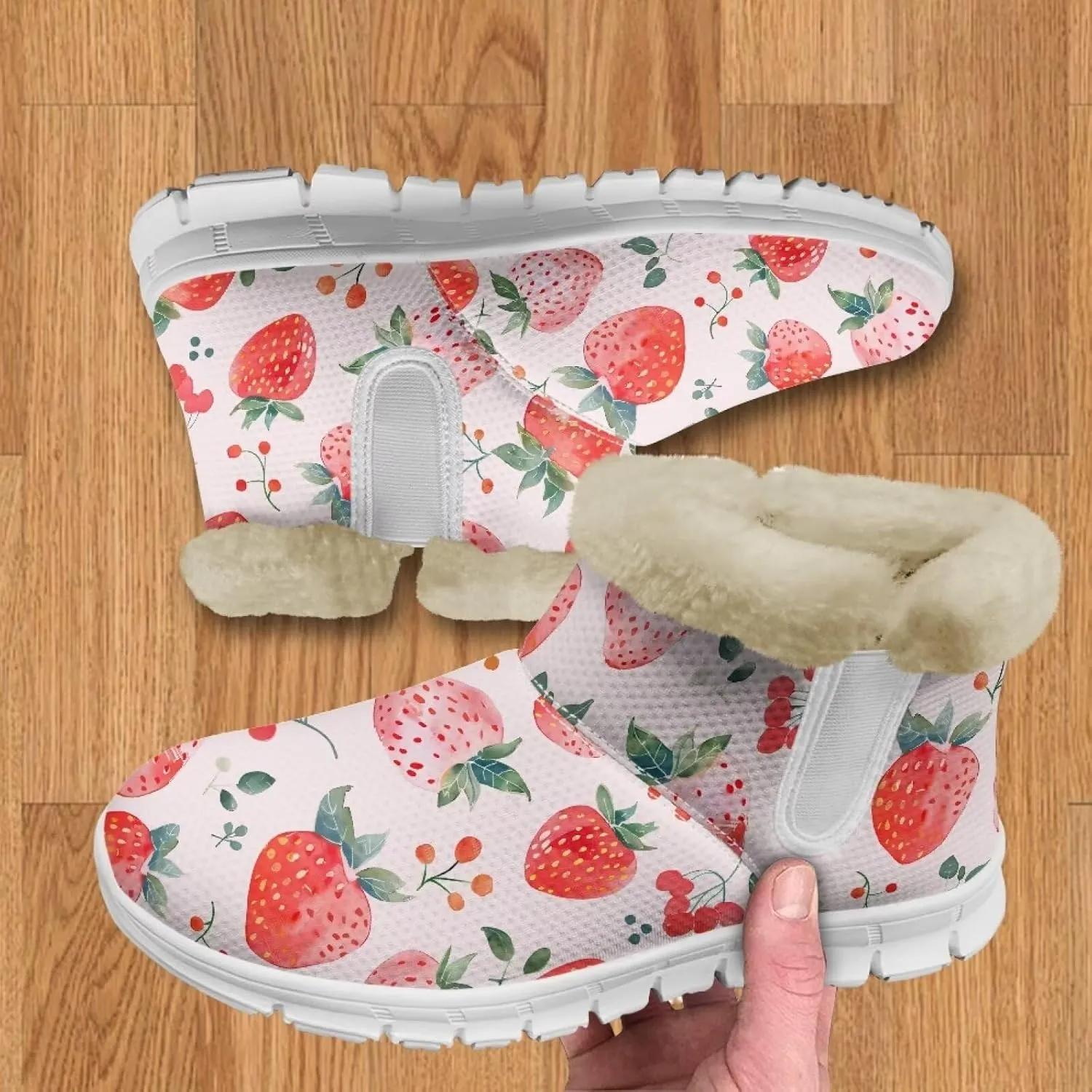 Coloranimal Winter Boots for Women Snow Boots Womens Ankle Boots Warm Fur Lined Winter Shoes Warm Booties Fashion Snow Shoes