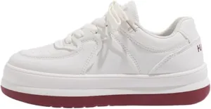 Cozy Cruiser Chunky Sneakers | Dual-Lacing Brown Comfort Sports Shoes | Breathable Cloud Thick Sole | Korean Instagram Campus Trendy OOTD for Girls & Women Students