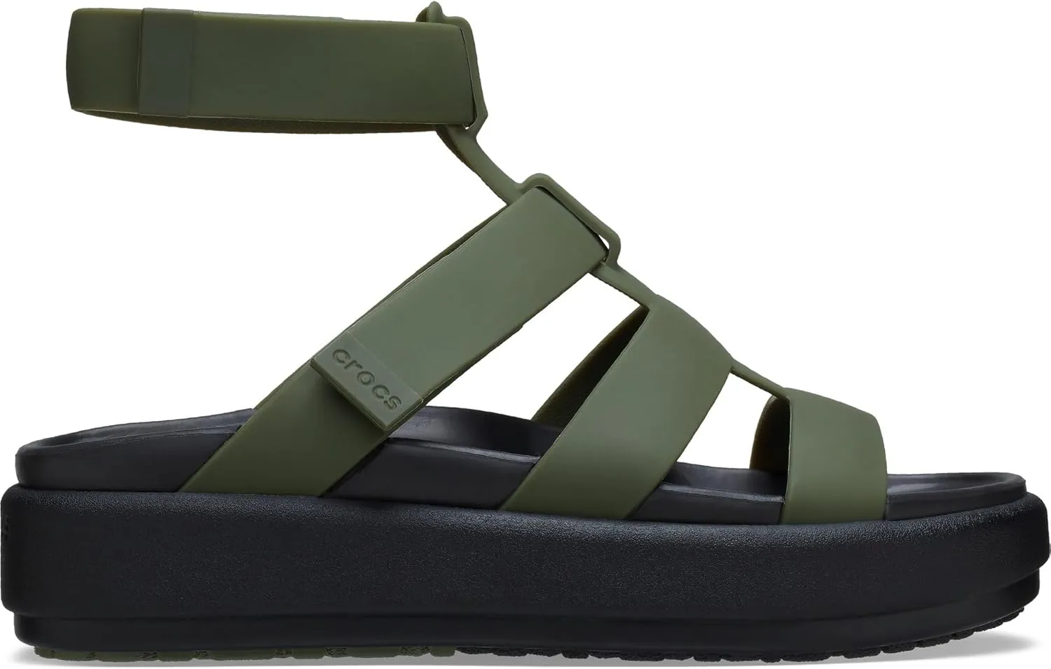 Crocs Women's Brooklyn Luxe Gladiator Platform Sandals, Black