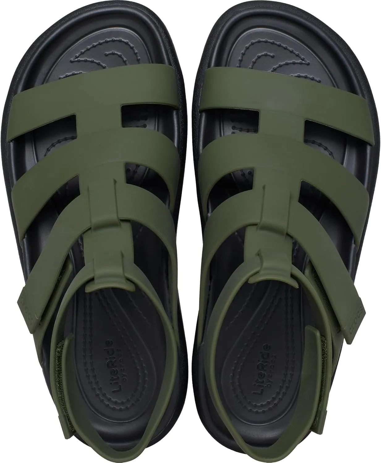 Crocs Women's Brooklyn Luxe Gladiator Platform Sandals, Black