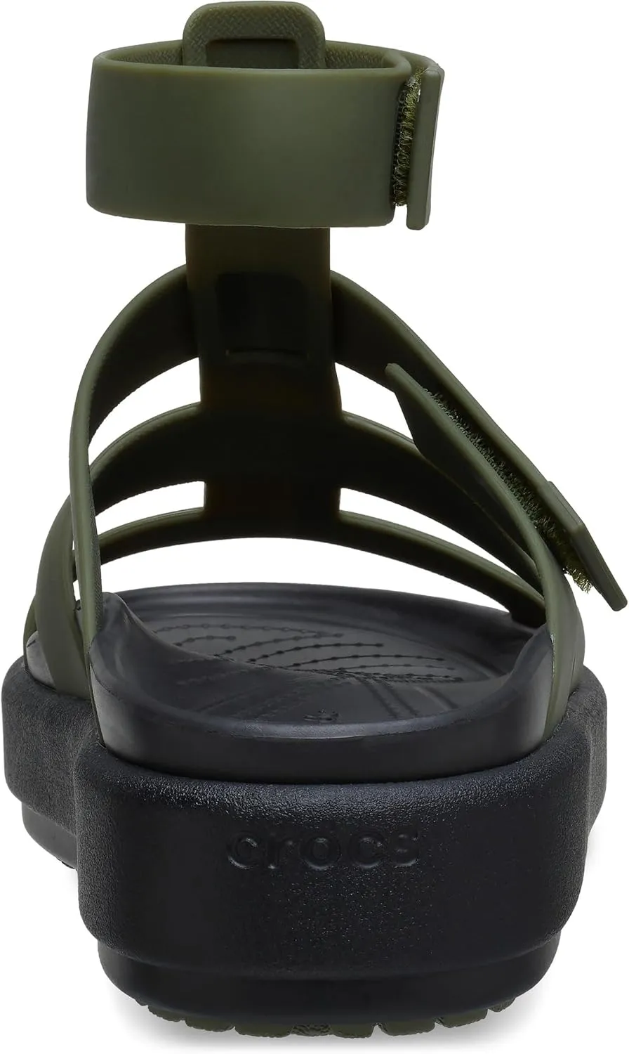 Crocs Women's Brooklyn Luxe Gladiator Platform Sandals, Black