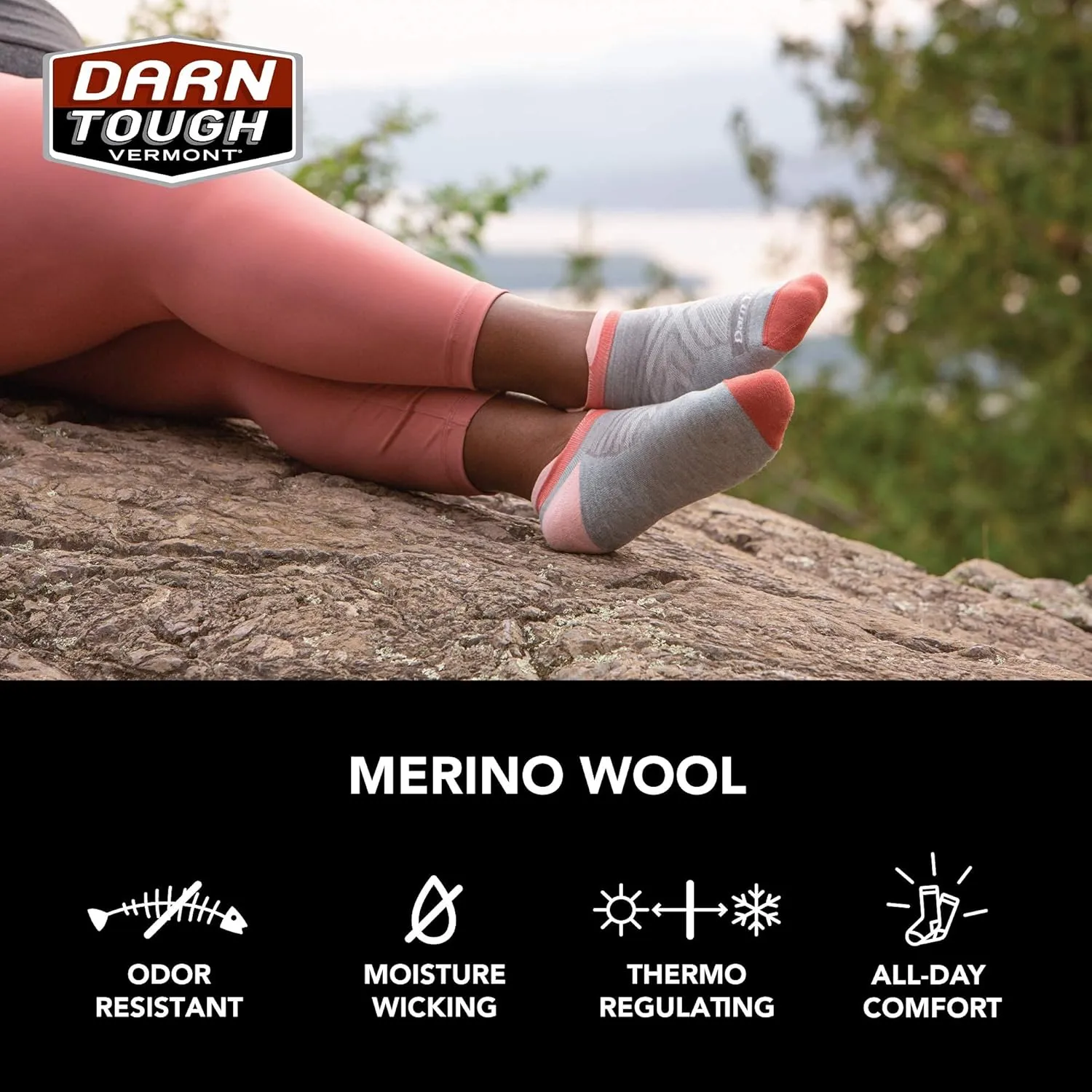 Darn Tough Women's Run No Show Tab Ultra-Lightweight Running Sock (Style 1047) -