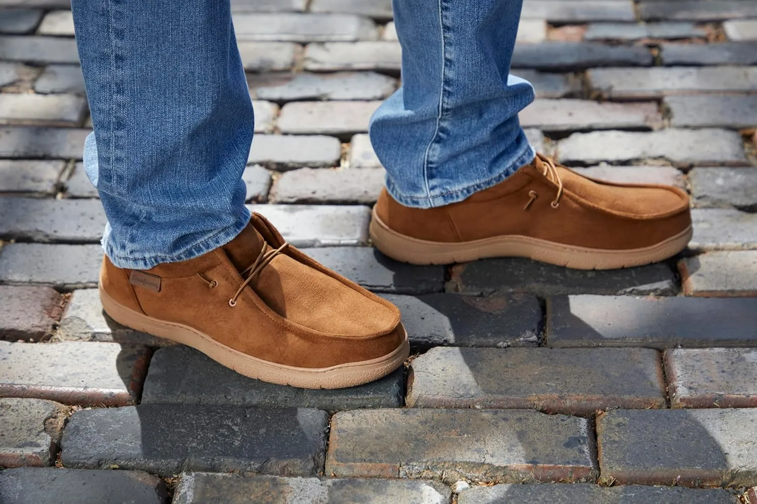 Dearfoams Men's Bennett Indoor/Outdoor Memory Foam Comfort Chukka Boot