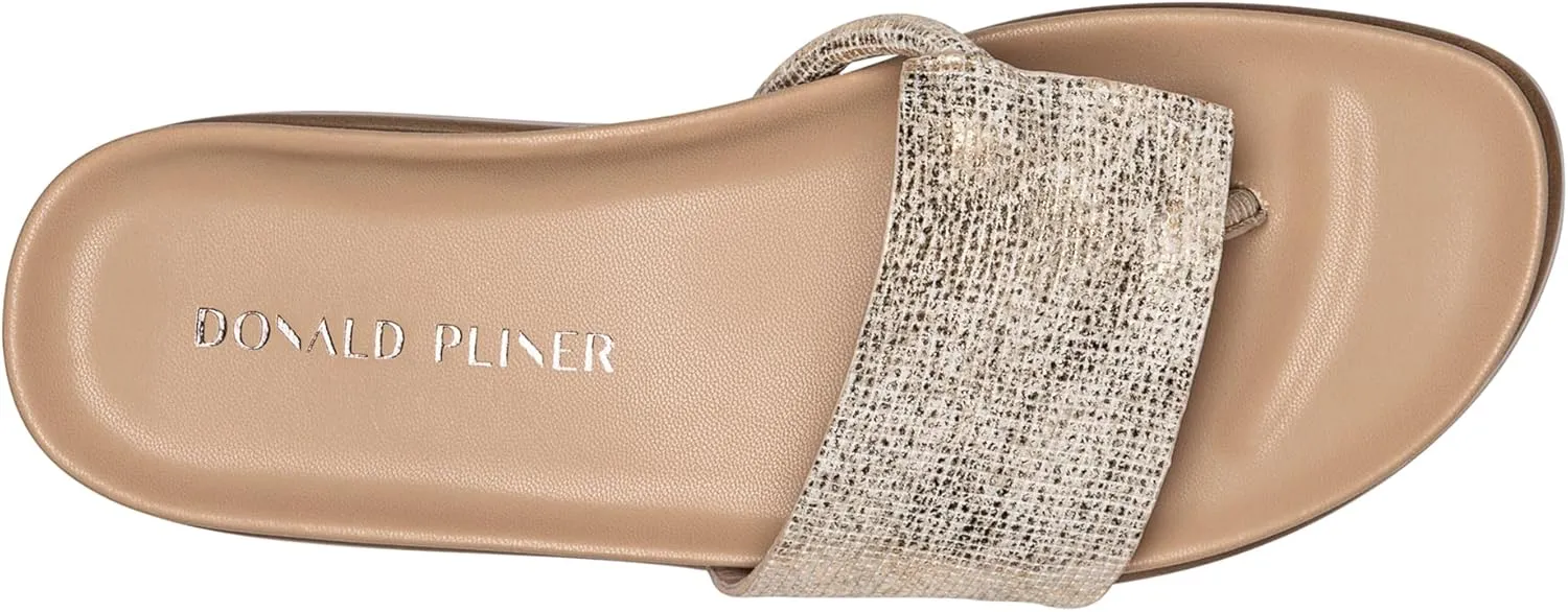 Donald Pliner Women's Fifi Slide Sandals, Women's Summer Sandals, Women’s Shoes, Comfortable Open-Toe Casual Flats
