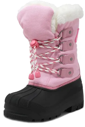 DREAM PAIRS Boys & Girls Waterproof Winter Snow Boots for Little Kid/Big Kid