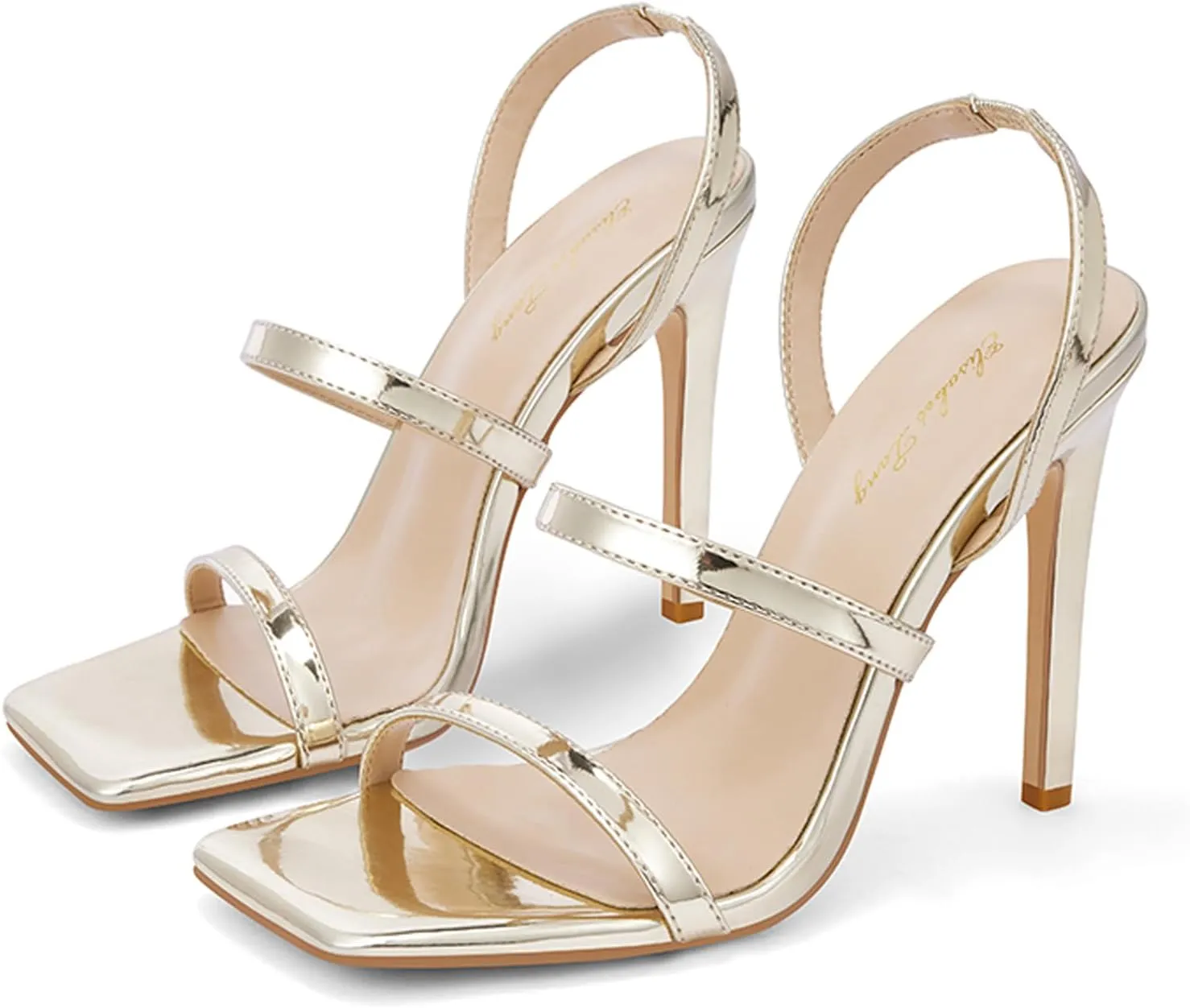 Elisabet Tang Square Toe Heels Stiletto Heels for Women