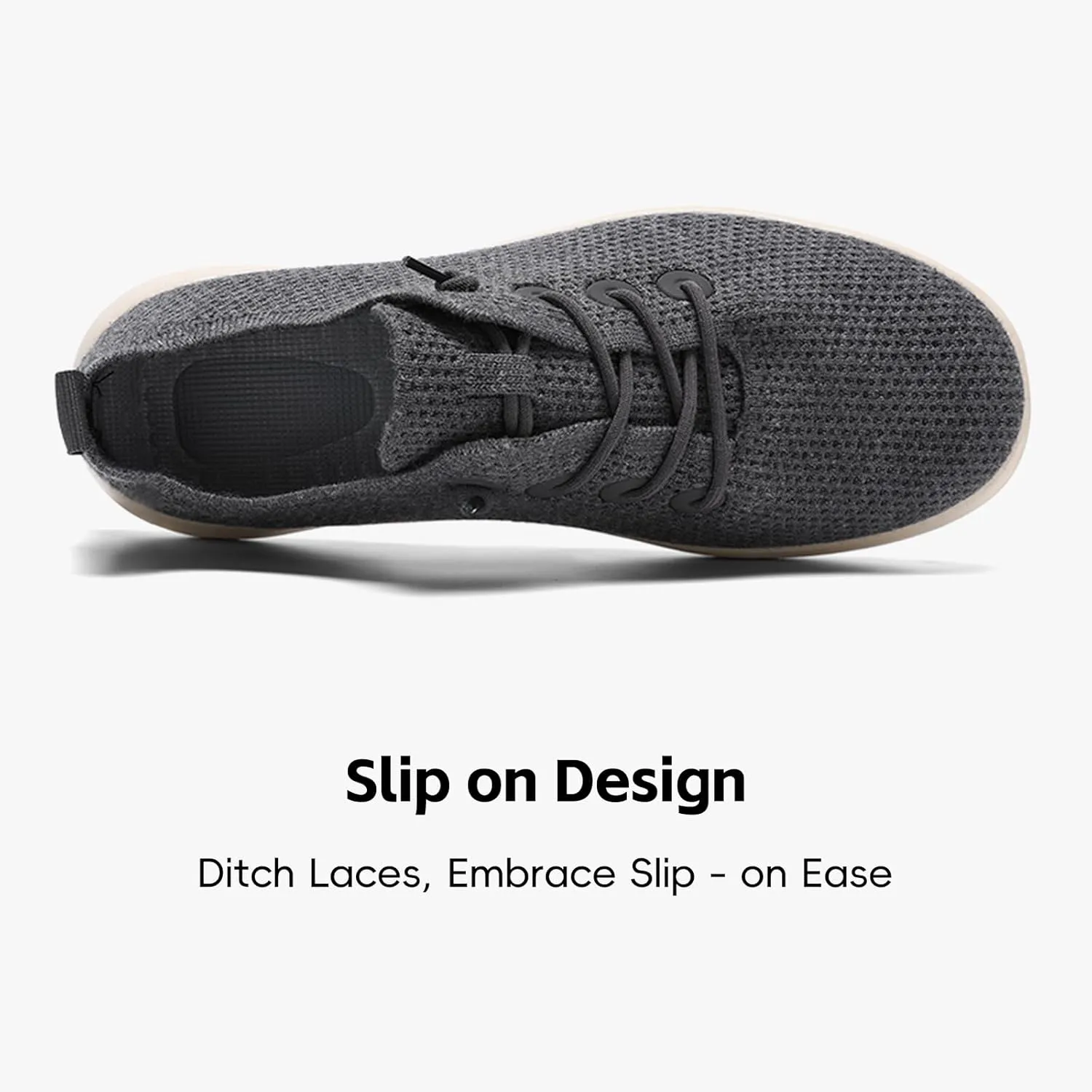 Ezereell Men's Fashion Casual Everyday Sneakers, Slip on Dress Business Sneakers, Machine Washable Lightweight Walking Shoes