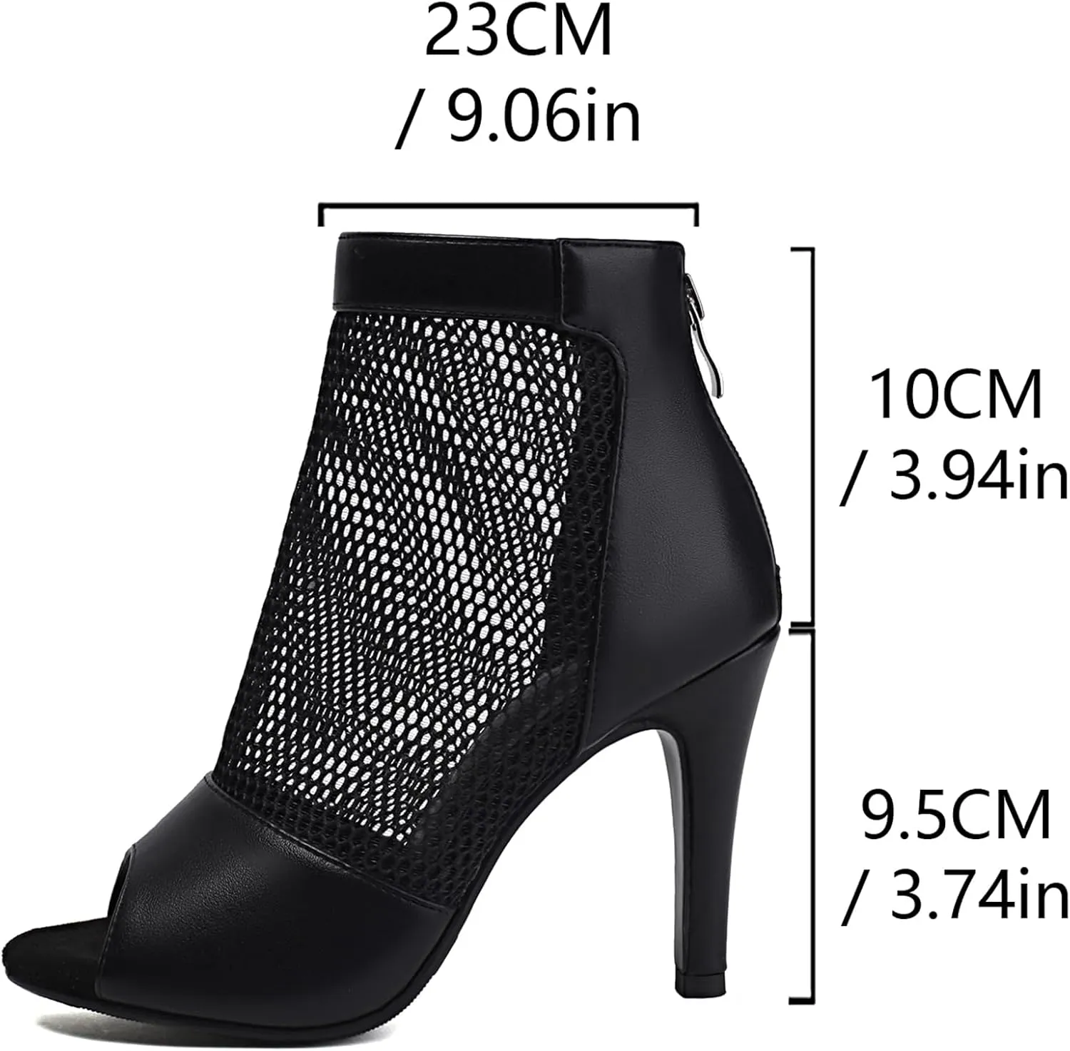 Fashion Peep Toe Mesh Air Snakeskin Booties Women Gladiator Summer Booties Open Toe Leopard Ankle Boots Stiletto High Heeled Dance Wedding Party Sandals