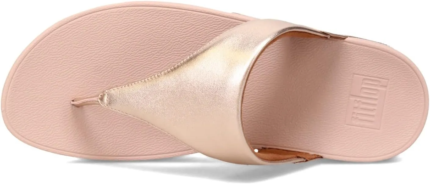 FitFlop Women's Lulu Leather Toe-Post Thong Sandals