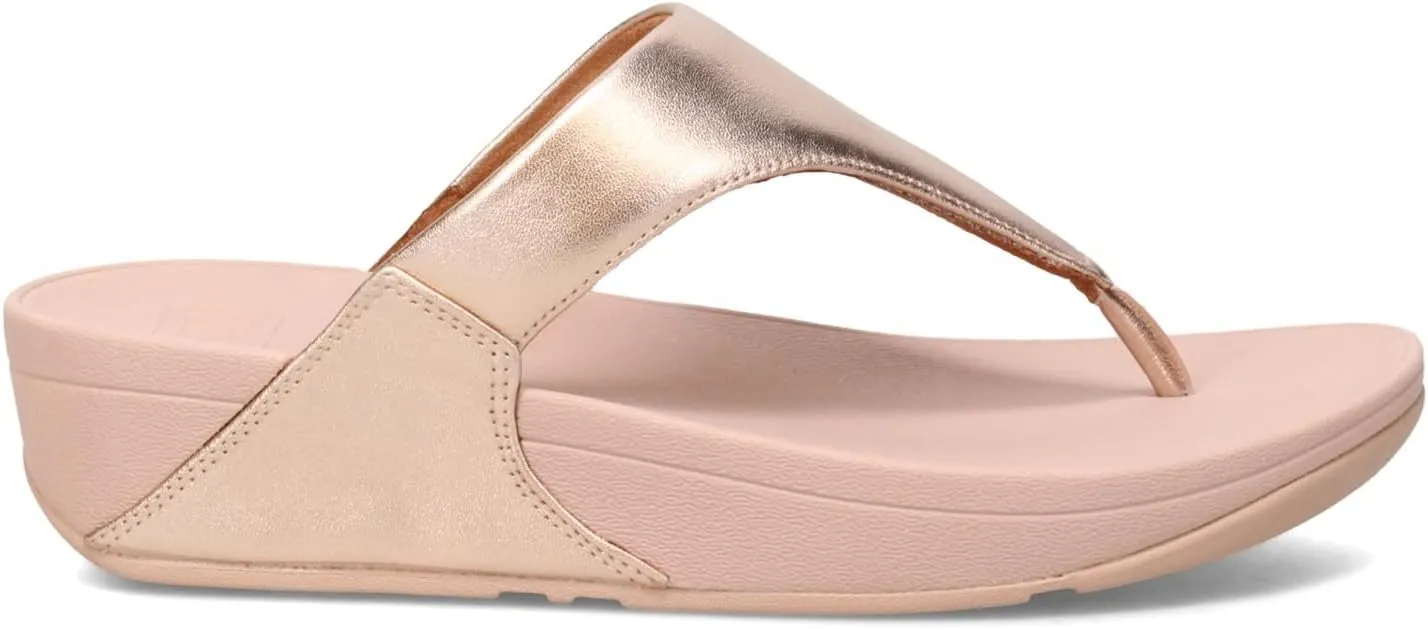 FitFlop Women's Lulu Leather Toe-Post Thong Sandals