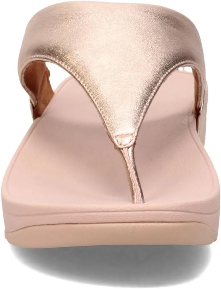 FitFlop Women's Lulu Leather Toe-Post Thong Sandals