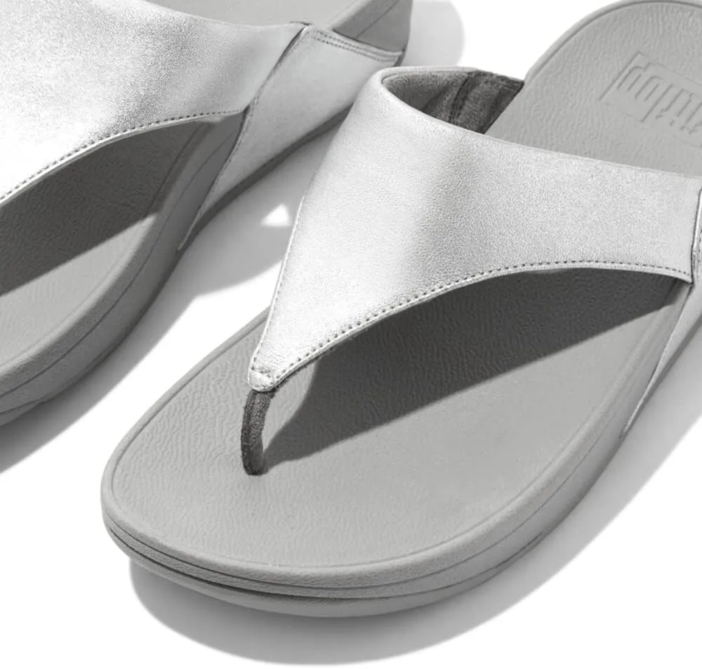 FitFlop Women's Lulu Leather Toe-Post Thong Sandals