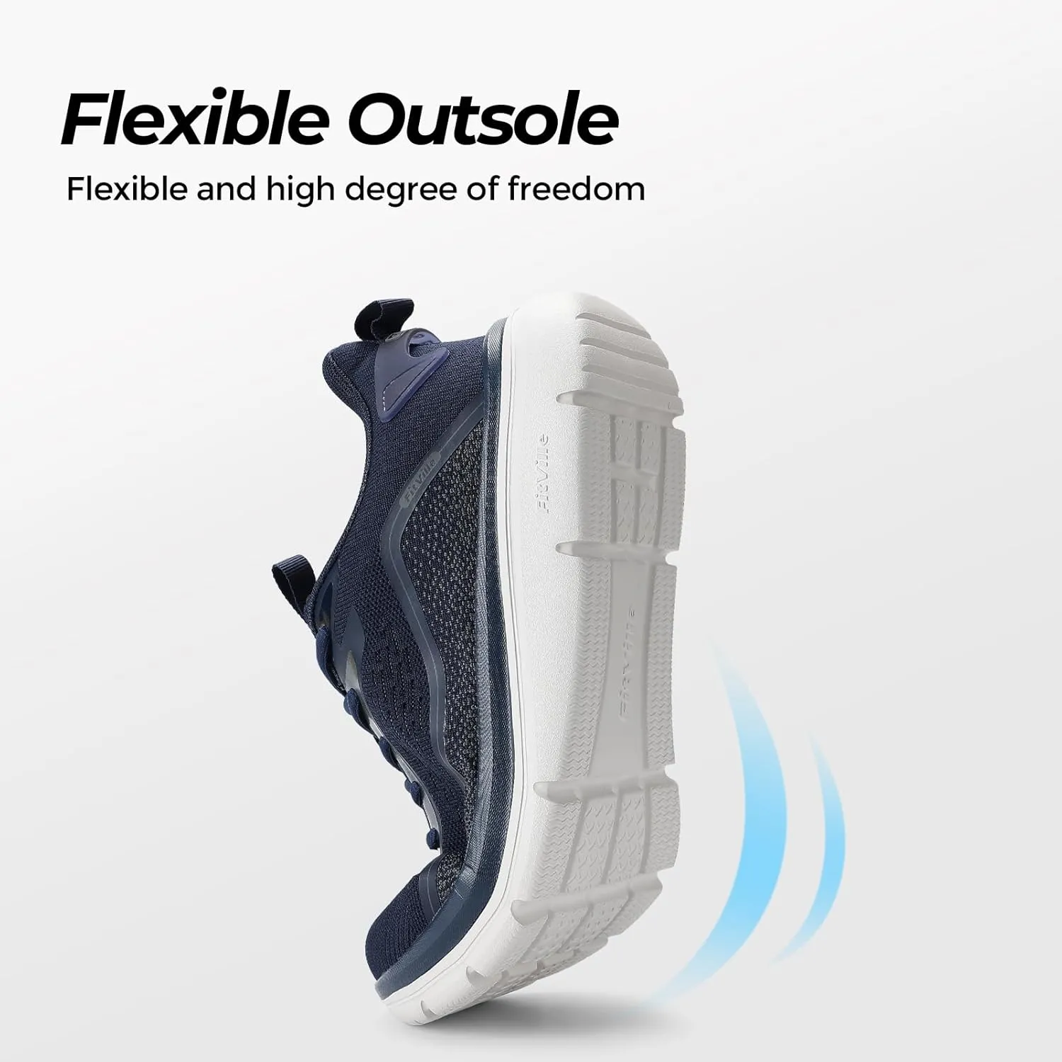 FitVille Men's Wide Walking Shoes Lightweight Comfortable Sneakers Breathable Wide Athletic Shoes - Cloud Jogger V3