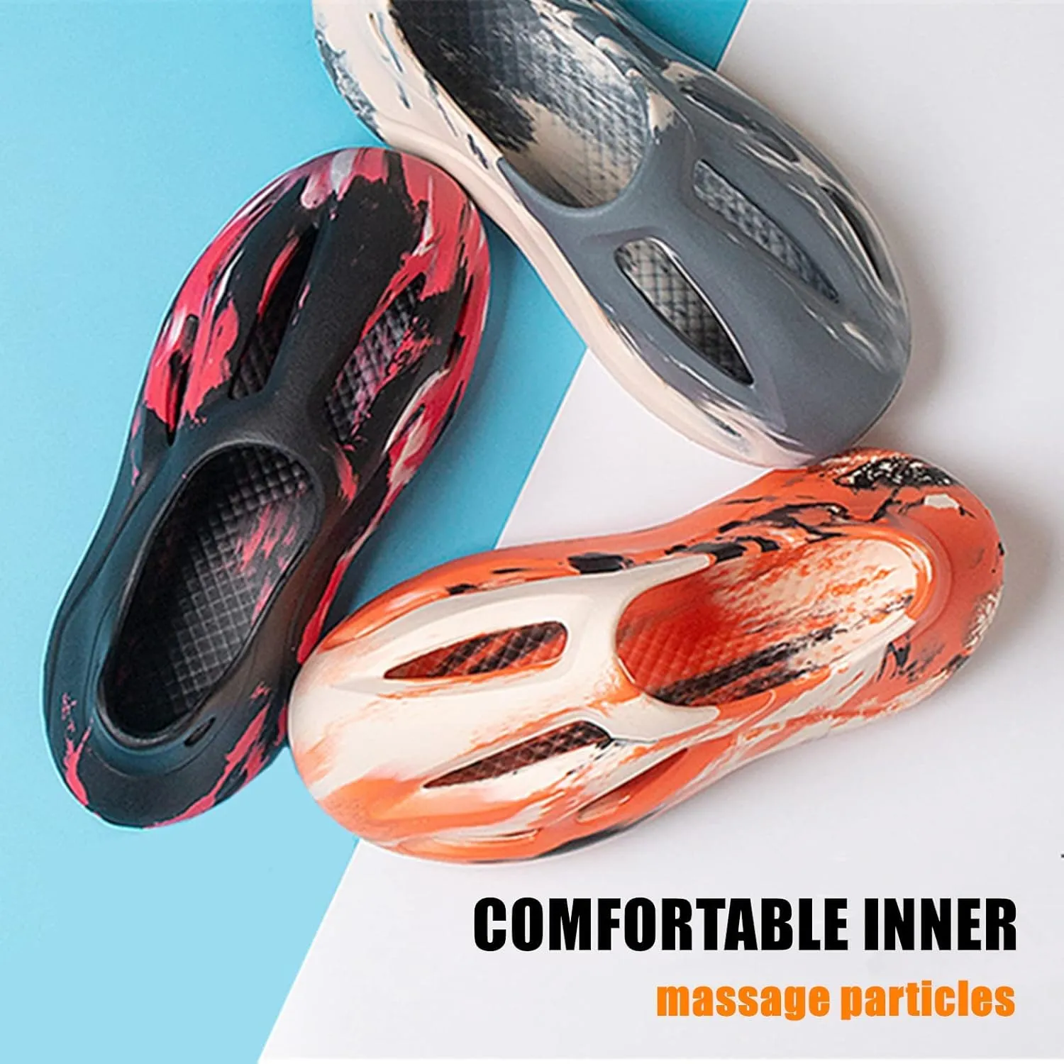 Foam Runner Shoes, Man Womens Foam Runner Sneakers Pillow Cloud Shoes Slides, Non-Slip Quick-Drying Breathable Super Soft