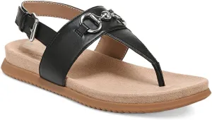 Giani Bernini Womens Cynthiaa Thong Slingback Sandals Black 7.5 Medium (B,M)