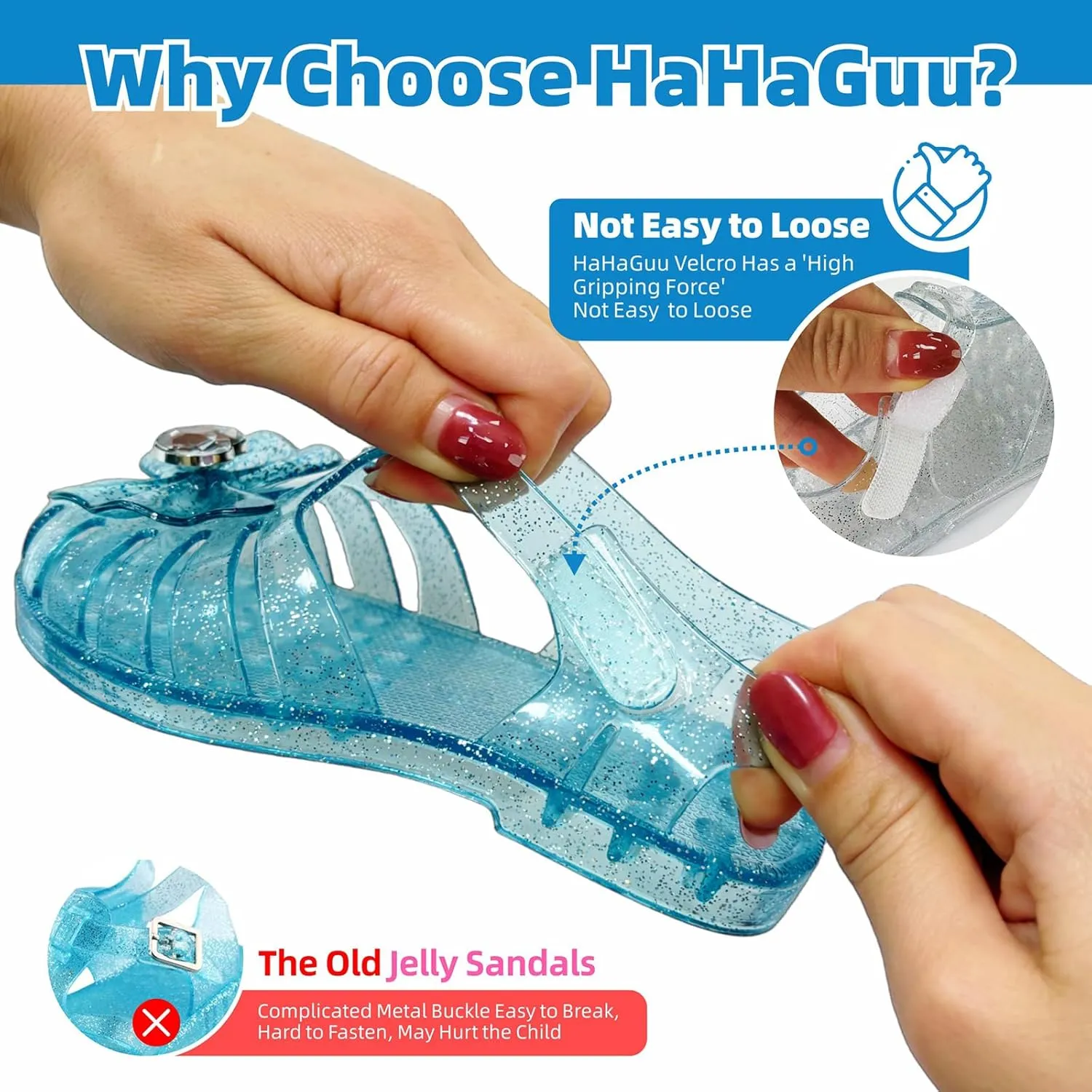 Girls Jelly Sandals Summer Costume Princess Dress Flat Breathable Waterproof Fisherman Gladiator Shoes For Girl Closed Toe Beach Flat-Sandals For Toddler Little Kid Big Kids
