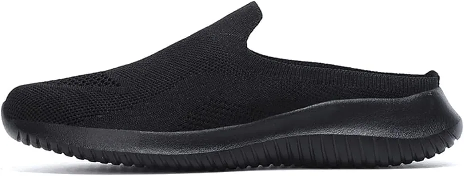 GOSPT Women's Backless Slip on Mesh Sneakers Shoes Ladies Comfortable House Slippers