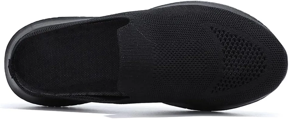 GOSPT Women's Backless Slip on Mesh Sneakers Shoes Ladies Comfortable House Slippers