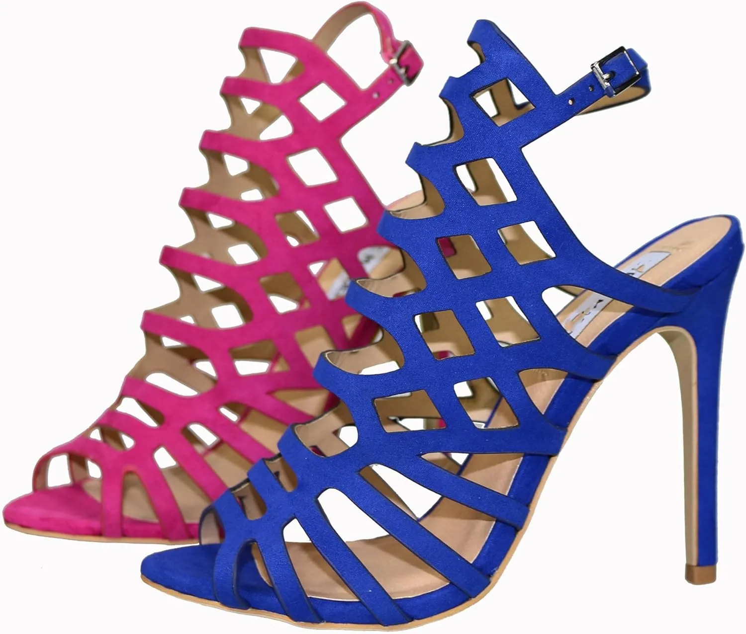 Hanfike Sexy Slingback High Heels Open Toe Evening Prom Formal Party Dressy Sandals