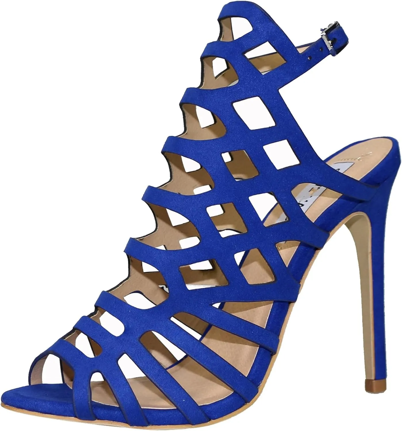 Hanfike Sexy Slingback High Heels Open Toe Evening Prom Formal Party Dressy Sandals