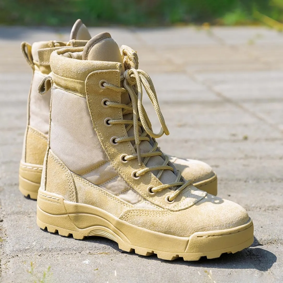 Hiking Boots Boys Girls Military Fan Shoes Quick Dry Comfortable Desert Boots High Hiking Shoe Summer Camp Tactical Boots