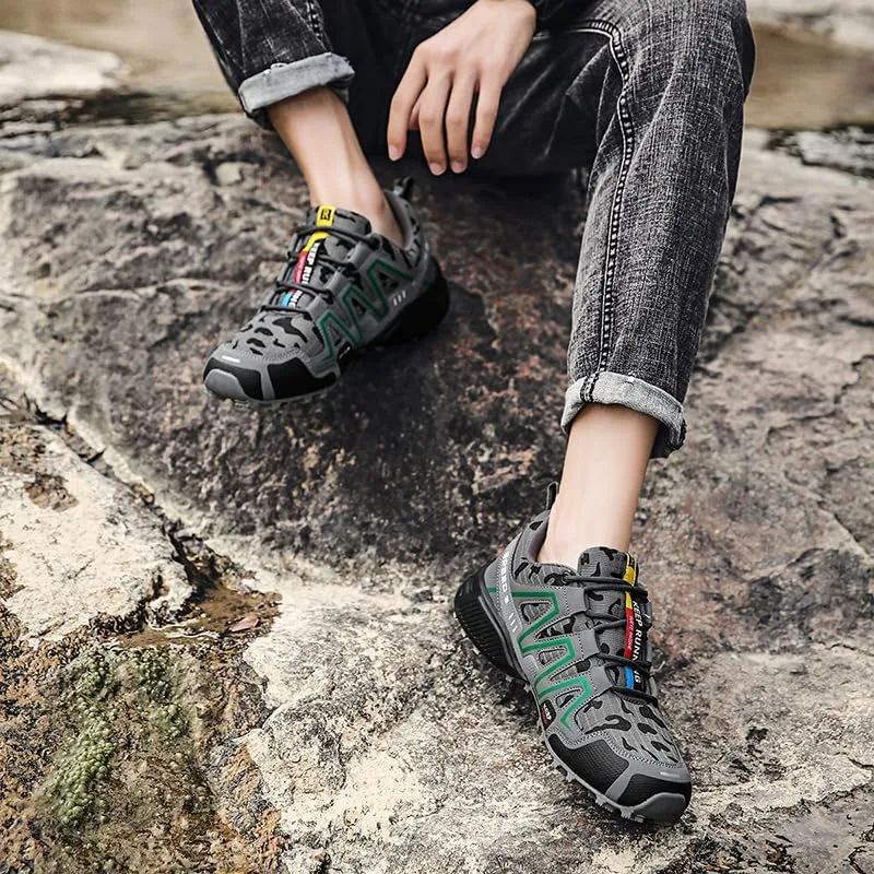 Hiking Shoes Barefoot Shoes for Men & Non-Slip Athletic Footwear Wide Toe Water Shoes Breathable Working Shoes Ankle Shoes Casual Lightweight Hiking Outdoor Trekking Boot Hiking Shoes Men
