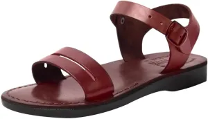 Holy Land Market Men/Women Biblical Jesus Leather Sandals/Slides From Jerusalem (Samaria Style I)