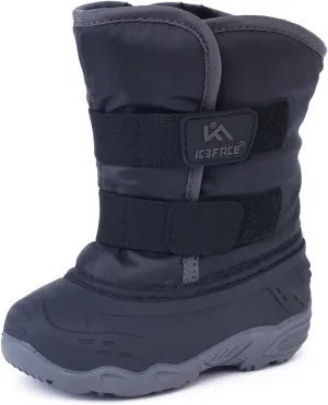 ICEFACE Snow Boots for Kid Winter Boots Waterproof Outdoor Warm Faux Fur Lined boot for Toddler/Little Boys and Girls