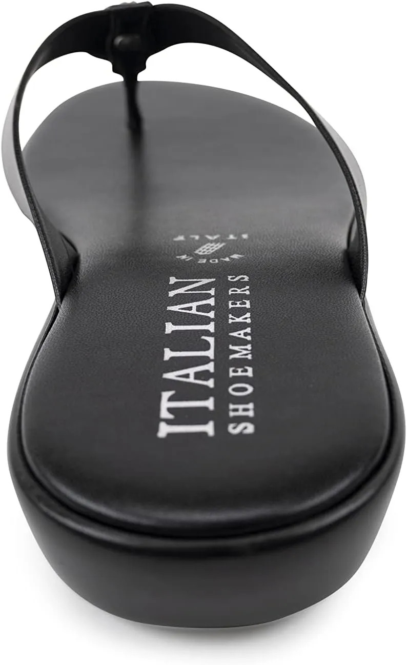 ITALIAN Shoemakers Women's Gea Thong Flip Flop Sandal